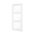 White Primed Solid Core 3-Panel Clear Slab Glass Door Suitable For Bathroom/Pantry-111605892