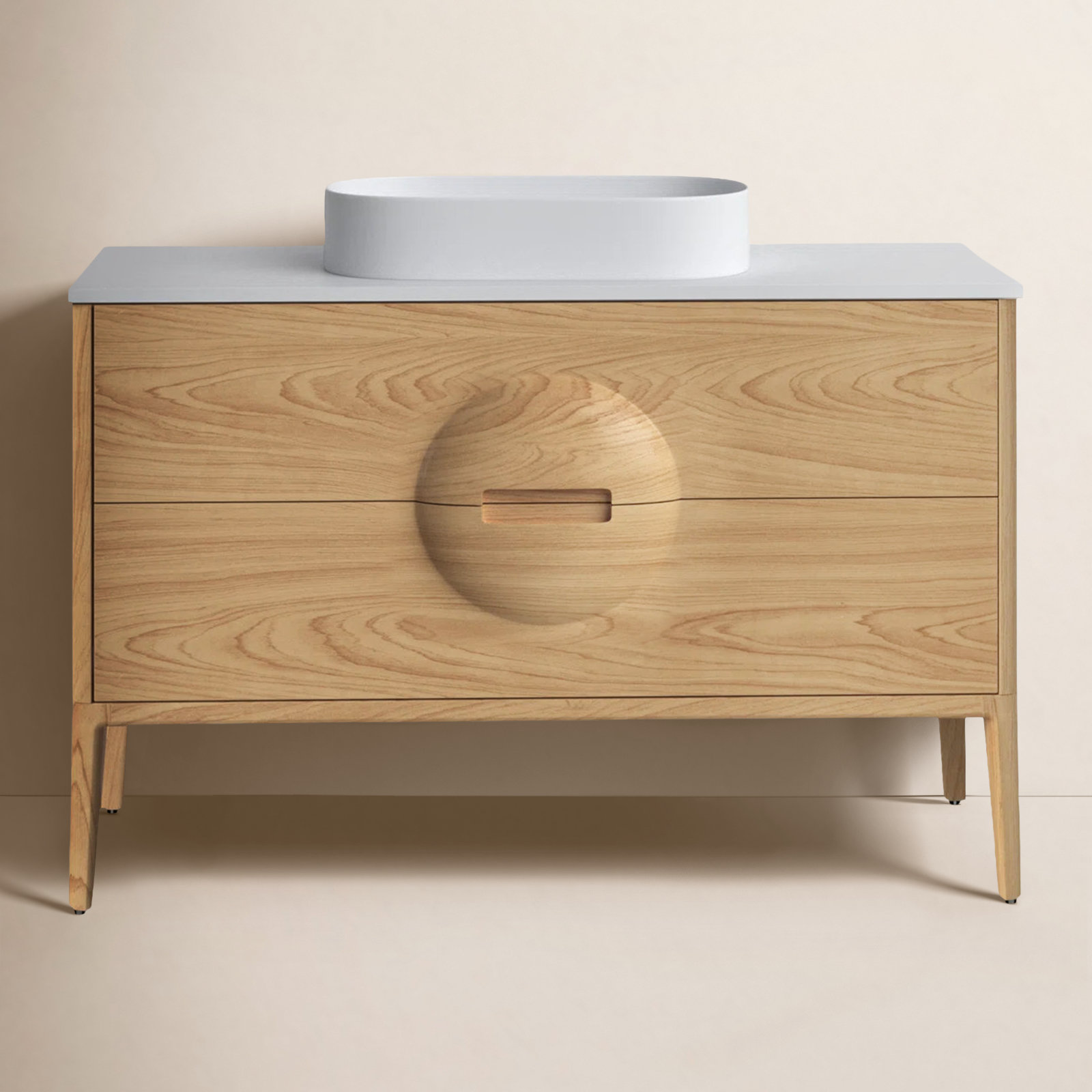 Colmar 48'' Single Bathroom Vanity, Whitewash Oak