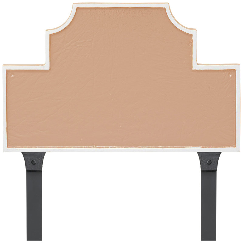 Plaque d'adresse Beckford, Taupe / Blanc