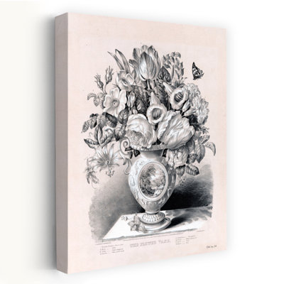 «The Flower Vase», art botanique rétro