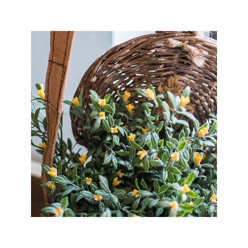 Très petit arbuste orchidée en soie rustique, Jaune