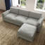Canapé modulaire en L avec repose-pieds-575028793