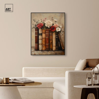 Bibliothèque Bouquet II sur toile Glam Farmhouse Art par Art Remedy