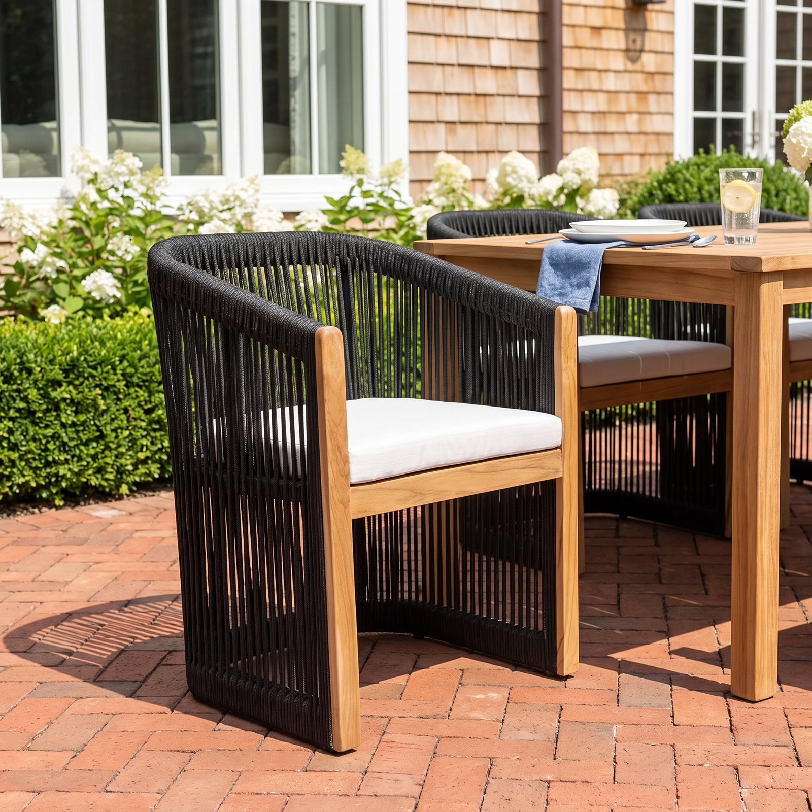 Aniston Outdoor Dining Chair with Sunbrella Cushions