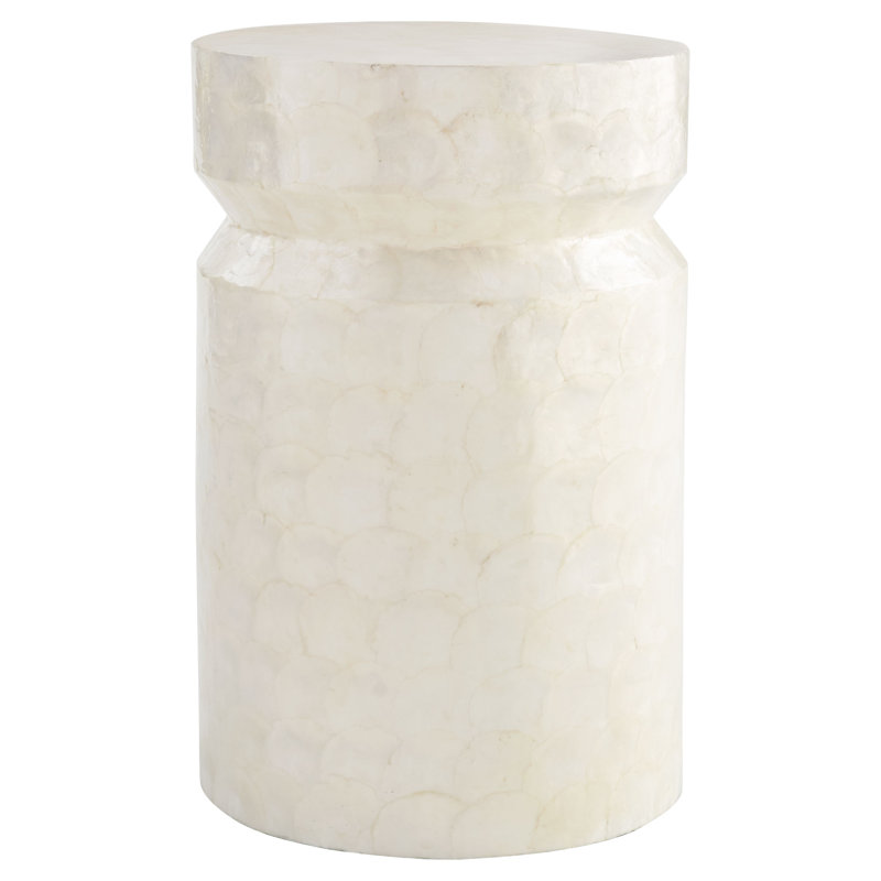 Triton End Table, White