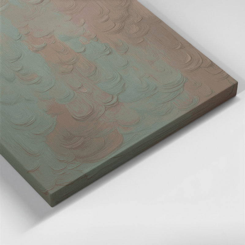 Toile abstraite sur fond gris, H 14 po x l 11 po
