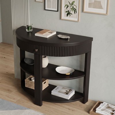 Console avec tiroir et deux tablettes