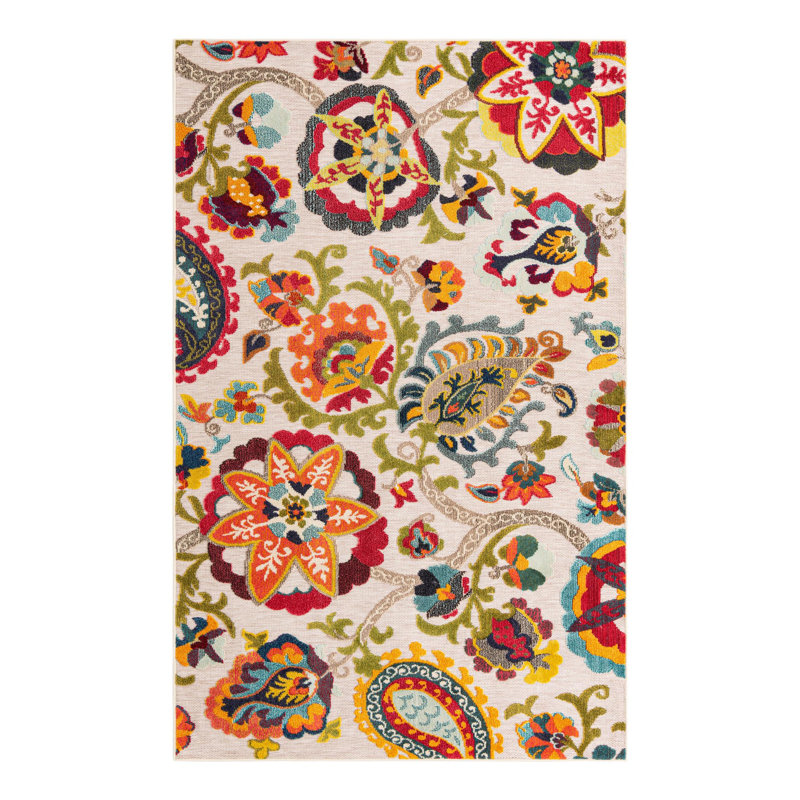 Tapis Bungalow Rose Nahla Caimin, Rectangle 6 pi 1 po x 9 pi