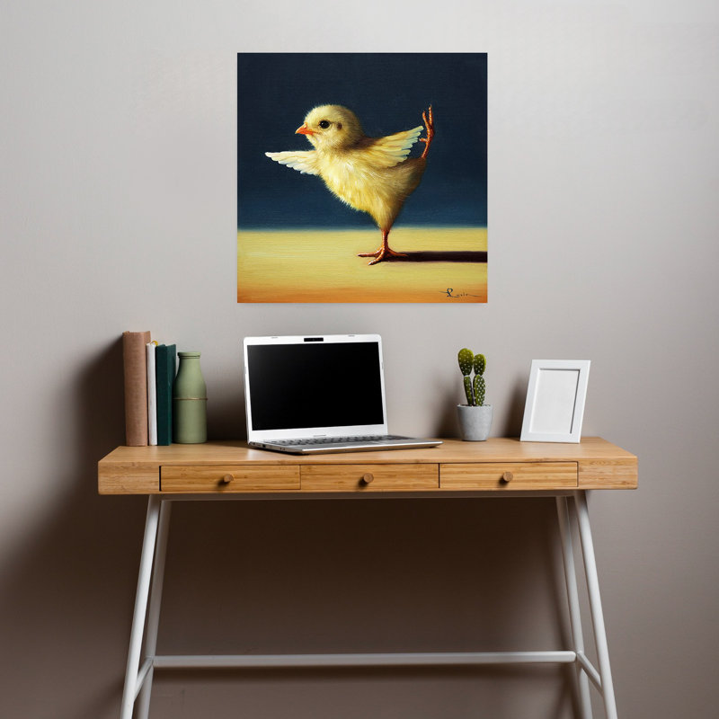 Yoga Chick Dancer Pose, art urbain contemporain, H 18 po x l 18 po