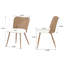 Ensemble de 4 chaises de salle à manger en rotin blanc, chaises de salle à manger Boucle blanches, chaises de cuisine en rotin pe rembourrées avec pieds en métal pour la salle à manger, cuisine