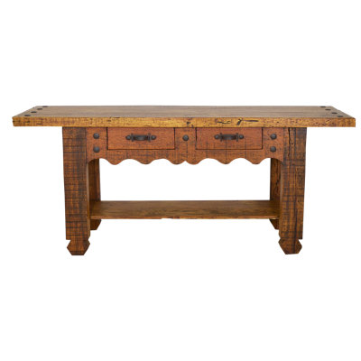 Dartanyan 79'' Solid Wood Top Console Table