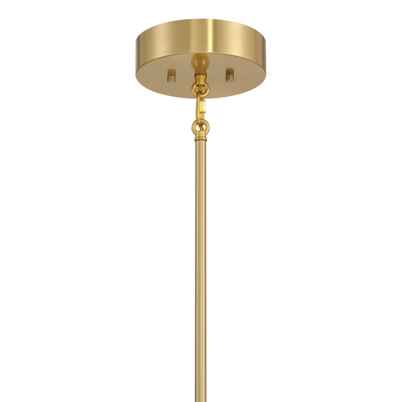 Oshri 6-Light Chandelier in Natural Brass, Natural Brass