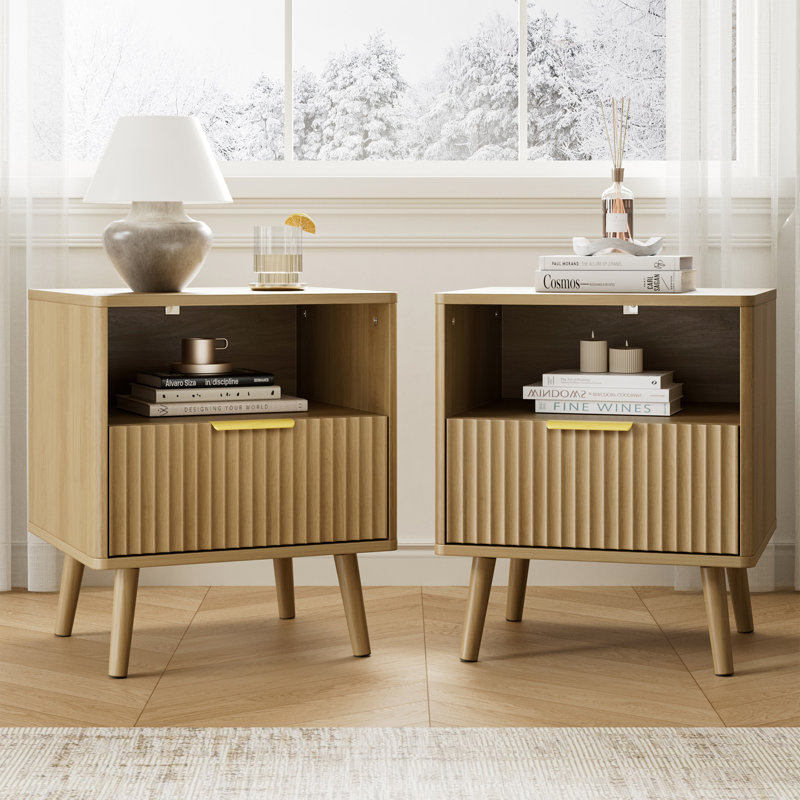 3-piece Bedroom Set (1 Dresser + 2 Nightstands) (set Of 3), Oak