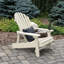 Chaise Adirondack pliante en plastique avec repose-pieds Anette-1077338576