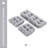 Wicker Chair Cushions 3 Piece Set, Waterproof Outdoor Cushions for Patio Furniture, Loveseat and U-Shaped Wicker Furniture Cushions-Grey-359795294
