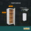 Armoire murale à une porte avec trois tablettes-95863744-95863746
