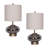 Sibin 2 Piece 23.5" Glass Table Lamp Set