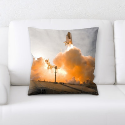 Faux Leather Throw Pillow