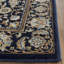 Tapis oriental en viscose de couleur ivoire / bleu marine Otterburn-16768706