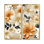 Fusion florale géométrique orange et beige - chalet rose, décoration murale traditionnelle 2 pièces