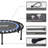 JOMEED Round Fitness Trampoline with Handlebar