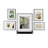 Downey Black Picture Frame - Set of 5 with Mat