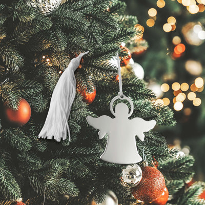 3'' Metal Angels Holiday Shaped Ornament