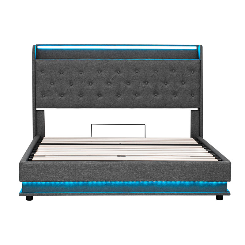 Upholstered Ottoman Storage Bed, Kingsize (5')