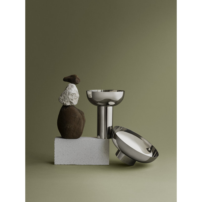Miyabi Ceramic Table Vase, Silver