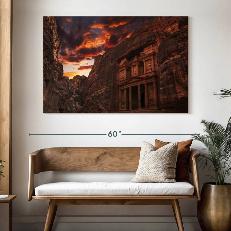 Sebbie Al Khazneh At Sunset, 34" H x 51" W
