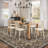 10x13 Washable Area Rug, Vintage Boho Floral Low-Pile Rug, Stain Resistant Soft Non-Slip Carpet for Living Room, Bedroom, Dining Room, Kids Nursery, Brown-778208568-778208549