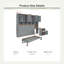 Lit escamotable simple avec tiroirs et bureau-130417865