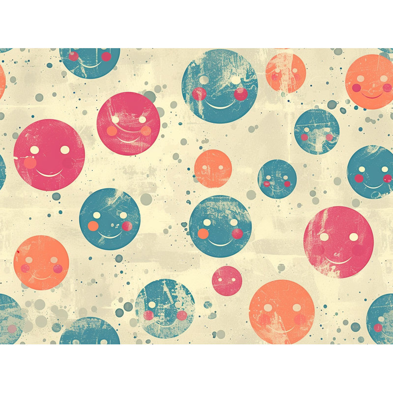 Smiley Room Darkening Curtain Pair, 56" W x 80" L