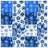 Blue White Floral Pattern Quilted Bedspread All Sizes-127458563