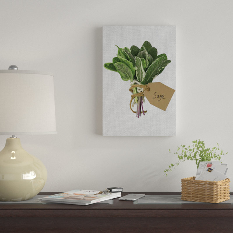 «Sage», reproduction d'impression sur toile, H 18 po x l 12 po x P 1,5 po, Toile tendue, Pas de tapis
