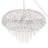 18.75"W Bevers 5-Light Large Silver Statement Chandelier with Cascading Crystals