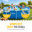 Ensemble de piscine hors-terre à cadre rond 15 pi x 48 po Funsicle-95382652-129400742