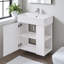 Meuble-lavabo flottant 21,6 po avec lavabo, rangement à droite