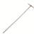 3'' H x 0.5'' W Silver Metal Rod