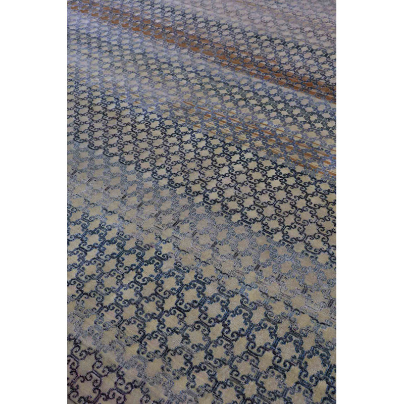 Silk Treasures Geometric Area Rug