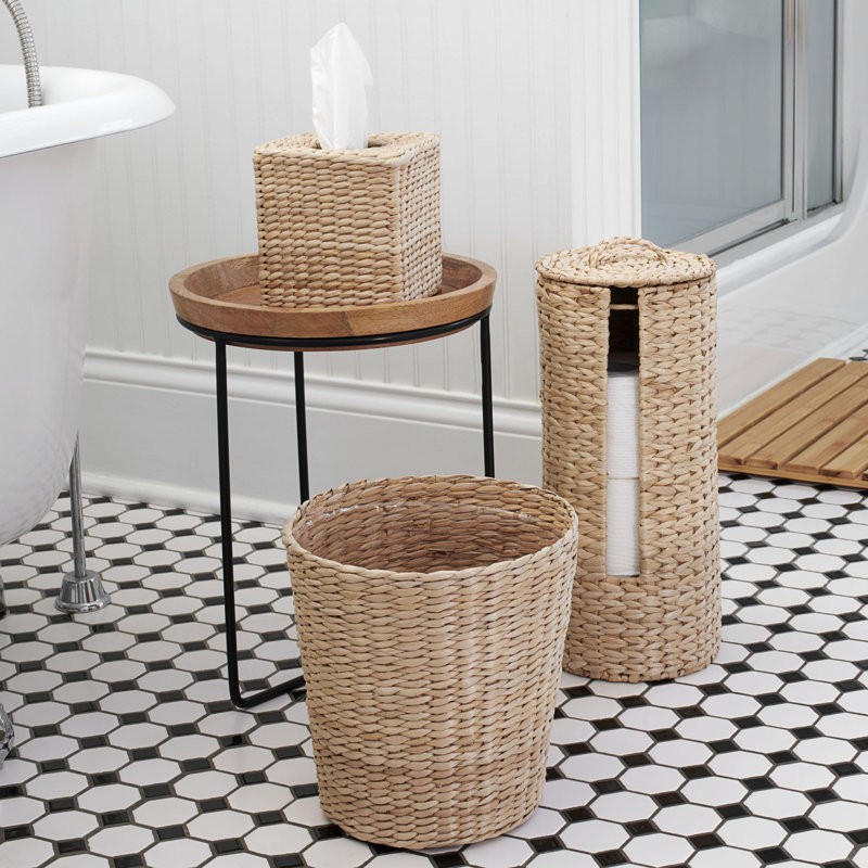 Ensemble d'accessoires de salle de bain 3 pièces Davona, Brun pâle