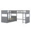 Lit superposé avec lit mezzanine attaché, avec tiroirs-1654121611