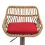 Ensemble de 2 tabourets de bar pivotants réglables avec repose-pieds, chaises de cuisine et chaises de salle à manger-911000020
