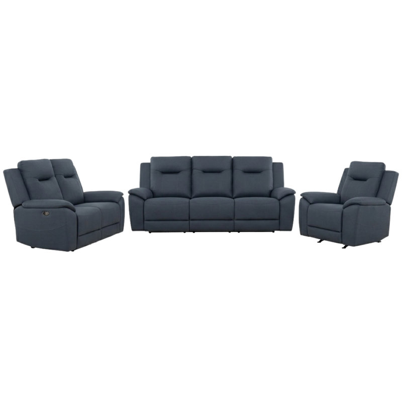Ensemble de salon inclinable électrique 3 pièces, 3 Pcs: Chair, Loveseat, Sofa