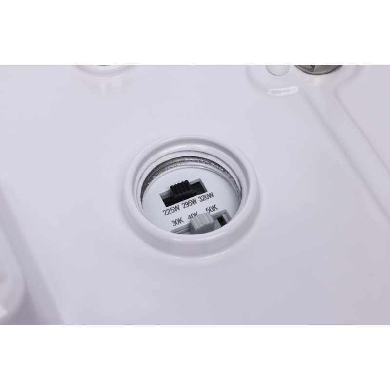 160/135/120 Watt LED Linear High Bay 3K/4K/5K CCT IP69K 120-347 Volt White Finish, 2.44" H x 16.77" W x 13.78" D