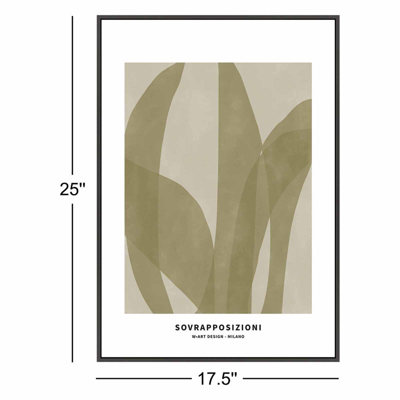 Bryheem 3 Framed On Canvas Print, Noir, H 25 po x l 17,5 po x P 1,25 po