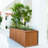 Barros Solid Cedar Rectangular Planter Box with Drainage Holes-2088857657-2102627043