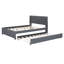 Lit plateforme tapissier avec lit gigogne-2131658545-2131658544