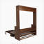 Grand lit escamotable en bois, lit escamotable mural peu encombrant, armoire murale avec vérins à gaz-1425511764