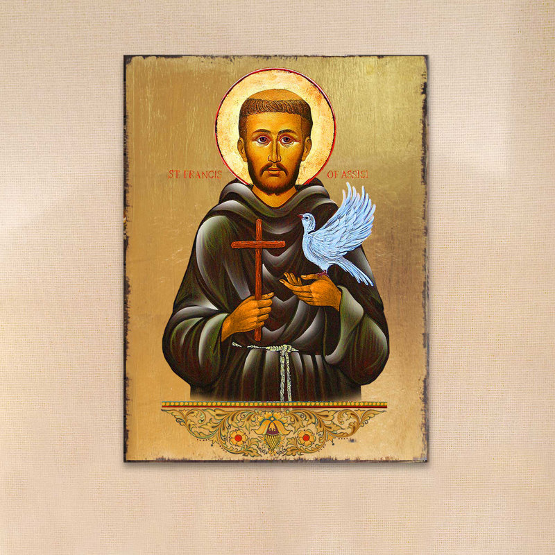 Peinture à l’icône d’inspiration st francis